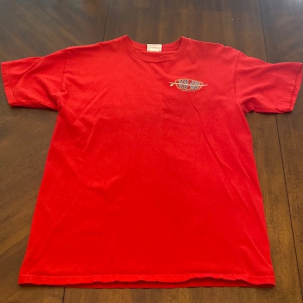 Ron Jon Surf Shop red tshirt logo Orange Beach size Med